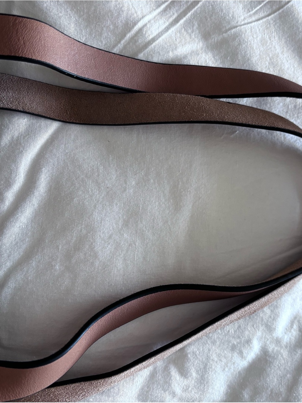 Canvas Stripe Tote Bag - Beige with Dark Navy Stripes - Picture 4 of 4